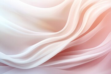 Obraz premium Soft white waves create a calming abstract background for design projects