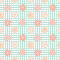 Simple Cute Flower Seamless Patterns