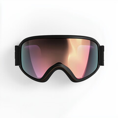 Snowboarder goggles on a white background