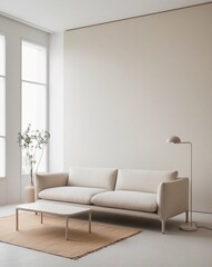 Fototapeta premium Minimal living room design