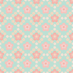 Simple Cute Flower Seamless Patterns