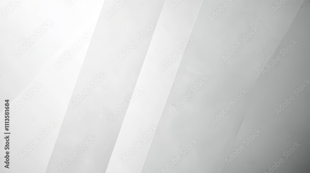 Poster elegant white abstract geometric background with soft light creating a serene and modern atmosphere 