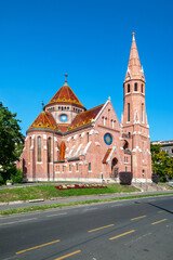 Obraz premium Historic Calvinist Church (Református templom) in Budapest, Hungary