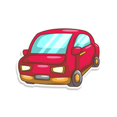 cartoon cute car transportation illustration art