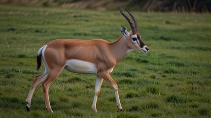Saiga Antelope in Pasture