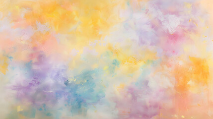 A soft, abstract blend of pastel colors creating a dreamy, serene atmosphere.