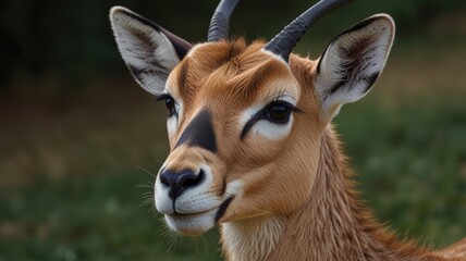 Fototapeta premium Saiga Antelope in Pasture