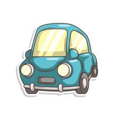 cartoon cute car transportation illustration art