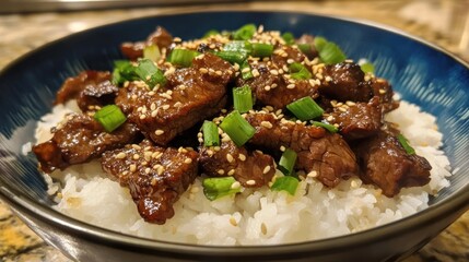 Delicious Sesame Beef Bowl Recipe