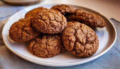 Decadent double chocolate cookies with a crumbly texture, melting in your mouth with intense cocoa flavor.
