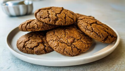 Crisp chocolate cookies with a delicate crunch, sprinkled with sea salt for a perfect sweet-savory balance.
