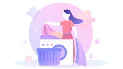 A man doing laundry in the laundry room