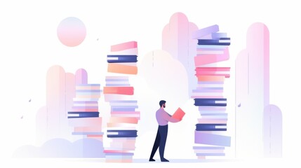 A person organizing books on a shelf, arranging them by genre