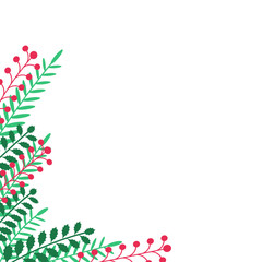 Leaves Decoration Christmas Corner