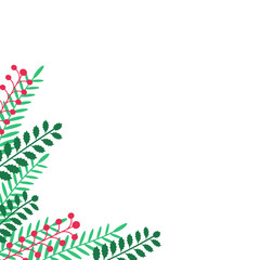 Leaves Decoration Christmas Corner