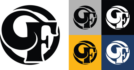 Simple F Letter Logo Design. Minimal Flat Vector F Logo Design Template Element Usable for Business and Branding Logos. alphabet F in isolated background. Letter F creative and unique Rounded logo