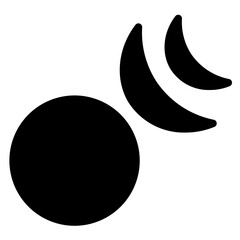 Moon Stars Lunar Glyph Icon
