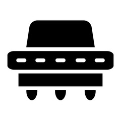 Planet Space Ufo Glyph Icon