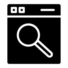 Browser Layout Search Glyph Icon