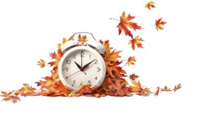 Elegant 3D Autumn Clock for Seasonal Decoration and Festive Events