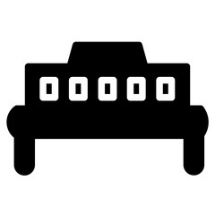 Bench City Green Glyph Icon