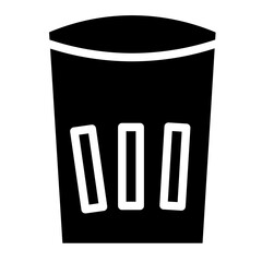 Bin Delete Trash Glyph Icon