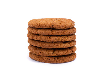 Heap of fresh oatmeal cookies