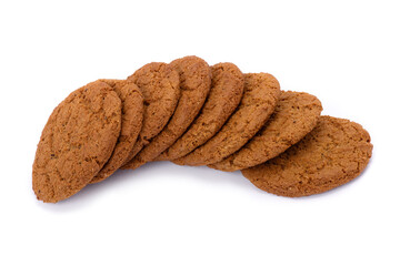 Heap of fresh oatmeal cookies