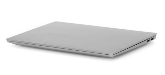 Closed laptop isolated