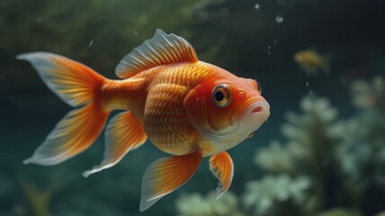  Golden Fish Underwater