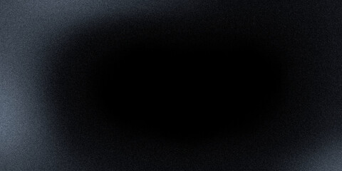 grainy dark gray cave black hole blurry abstract monochrome background with blank space
