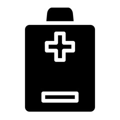 Voltage Power Battery Glyph Icon