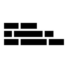 Brick Building Tool Glyph Icon
