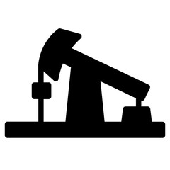Extraction Industry Pump Glyph Icon