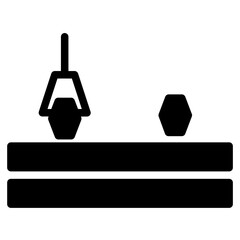 Factory Industrial Work Glyph Icon