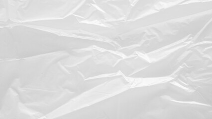 White transparent plastic bag texture background