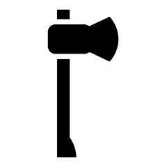 Industry Tool Axe Glyph Icon