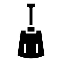Shovel Site Tool Glyph Icon