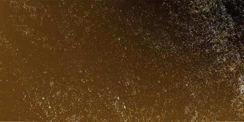 Abstract gradient halftone dots pattern. Golden grunge effect - AI generative, modern dots, vector.