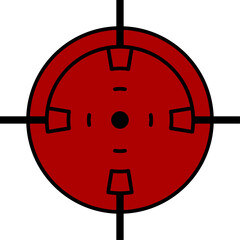 Crosshair gun sight icon image