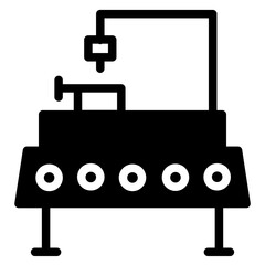 Factory Industrial Tool Glyph Icon