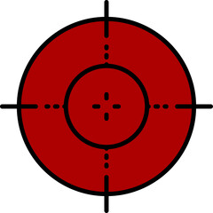 Crosshair gun sight icon image