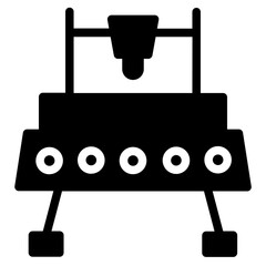 Factory Industrial Tool Glyph Icon