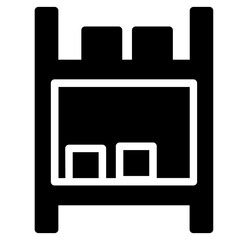 Factory Industry Stock Glyph Icon