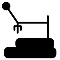 Industry Machine Tool Glyph Icon