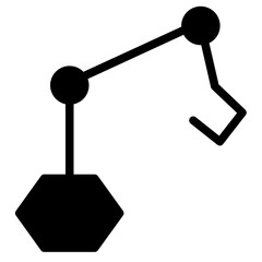 Construction Industrial Tool Glyph Icon