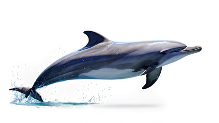 Obraz premium dolphin isolated on white background