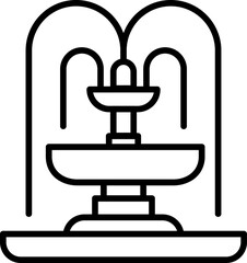 Water drops icon set. water line icons. A drop of water. Washing, shower llustration