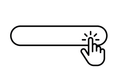 Web internet search engine click icon