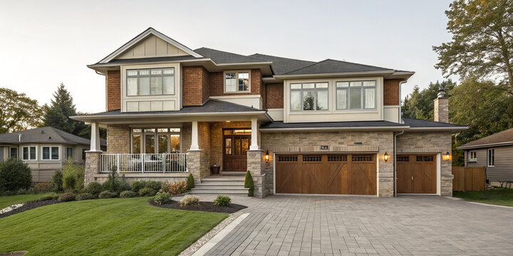 Split Level House Front View
